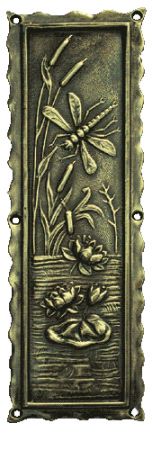 Arts & Crafts Dragonfly Design Push Plate (ZLW-228)