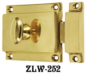 Brass Turn Latch with Surface Catch (ZLW-252)