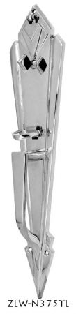 Art Deco Entry Interior Door Plate With Thumblatch (ZLW-375TL)