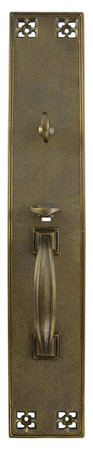Arts & Crafts Interior Entry Thumblatch Turnlatch Door Plate 19 1/2" Tall (ZLW-380TL)