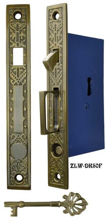 Single Pocket Door Mortise Lock Set (ZLW-50F)