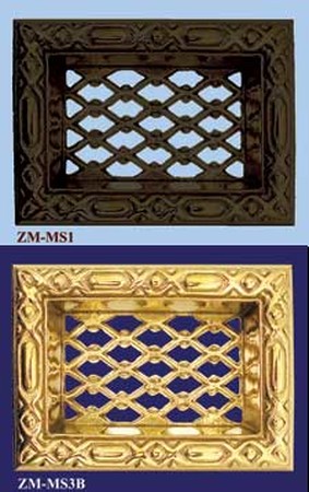 Victorian Recreated Foundation Grate In Brass Or Iron (ZM-MS1)