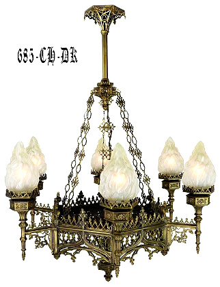 Large Gothic Chandelier 685-CH-DK