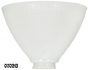 8 Inch I.E.S. Opal Glass Torchiere Floor Lamp Shade 2.25 Inch Fitter Size (0702G)