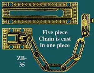 Victorian Windsor Pattern Door Safety Chain (ZB-35)