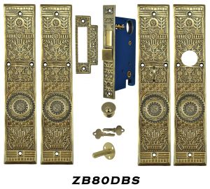 Victorian Windsor Pattern Entry Double Door Set (ZB80DBS)